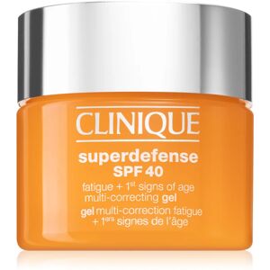 Clinique Superdefense™ SPF 40 Fatigue + 1st Signs of Age Multi Correcting Gel Feuchtigkeitsgel gegen die ersten Anzeichen von Hautalterung SPF 40 50 ml
