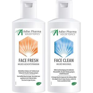 Adler Face Clean mildes Waschgel + Fresh Gesichtstonikum ohne Alkohol 200+200 ml Sonstige