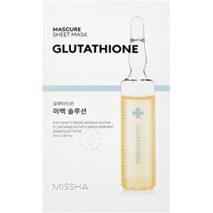 Missha Mascure Sheet Mask Glutathion Whitening Solution 28ml * 10 Blatt