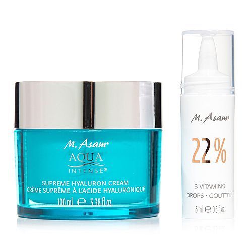 M.ASAM® Aqua Intense Hyaluron Creme 100ml & Skin Hero 22% B Vitamins Drops 15ml