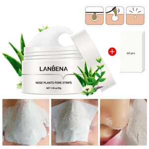 Lanbena Hudorme fjerner næse maske pore strimmel rivning maske peeling akne behandling