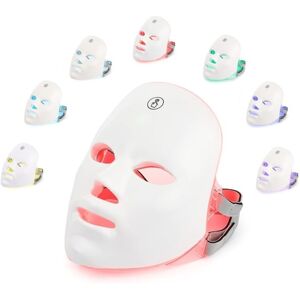 Beau Care USB opladning 7 farver LED ansigtsbehandling maske foton terapi hud anti akne rynker fjernelse