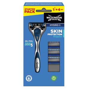 Wilkinson Hydro 5 Skin Protection Almindelig barbermaskine med udskiftelige blade til mænd 1 stk + 4 stk patroner