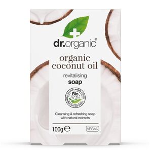 Dr.Organic Virgin Coconut Oil Sæbe rensende og forfriskende sæbe til tør hud 100g