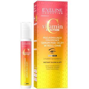 Eveline Cosmetics Vitamin C 3x Action lysnende og kølende øjenserum i en roll-on 15 ml