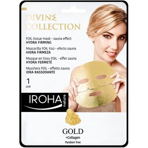 IROHA NATURE Gold + Collagen Hydra Firming Face Mask fugtgivende og opstrammende sheet-maske med guld og kollagen 25ml