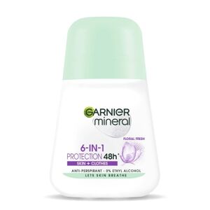 Garnier Mineral 6-in-1 Protection Floral Fresh antiperspirant roll-on 50ml