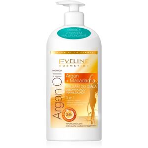 Eveline Cosmetics Argan Oil Argan + Macadamia opstrammende og fugtgivende kropsbalsam 3 i 1 350ml