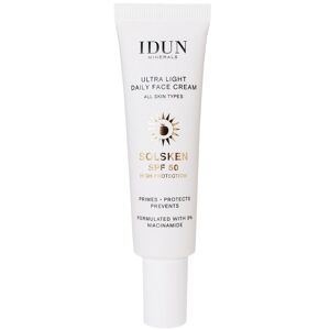 IDUN Minerals Ultra Light Daily Face Cream Solsken SPF 50 - 30 ml
