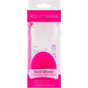 Brushworks Silicone Facial Cleansing Pads 2 Pieces