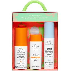 Drunk Elephant Ansigtspleje Produktsæt Gavesæt C-Firma™ Fresh Day Serum 9 ml + C-Firma™ Liquid Serum Base 8,5 ml + B-Hydra™ Intensive Hydration Serum 8 ml