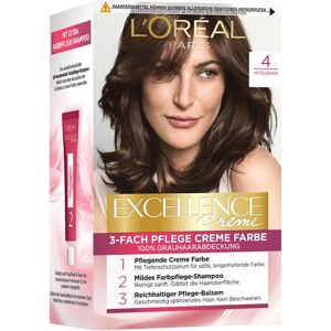 L’Oréal Paris Indsamling Excellence 3-Fold Care Cream Color 4 Middelbrun
