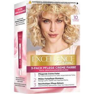 L’Oréal Paris Indsamling Excellence 3-Fold Care Cream Color 10 Lysblond