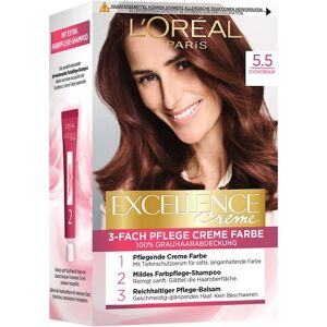 L’Oréal Paris Indsamling Excellence 3-Fold Care Cream Color 5.5 Chokoladebrunt
