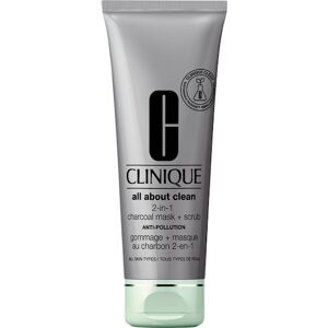 Clinique Hudpleje Eksfolieringsprodukter 2-in-1 Charcoal Mask + Scrub