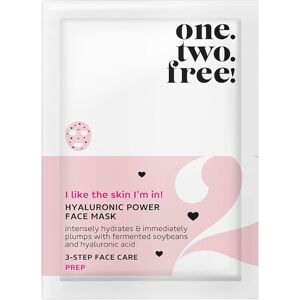 One.two.free! Hudpleje Ansigtspleje Hyaluronic Power Face Mask