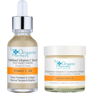 The Organic Pharmacy Pleje Ansigtspleje Gavesæt Stabilised Vitamin C Serum 15 % 30 ml + Stabilised Vitamin C Corrective Mask 3 % 60 ml