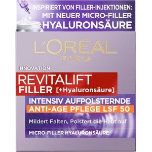 L’Oréal Paris Ansigtspleje Day & Night Filler rynkereducerende dagcreme LSF 50