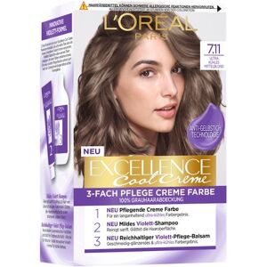 L’Oréal Paris Indsamling Excellence Cool Creme Hårfarve 7.11 Ultra Cool Medium Blonde