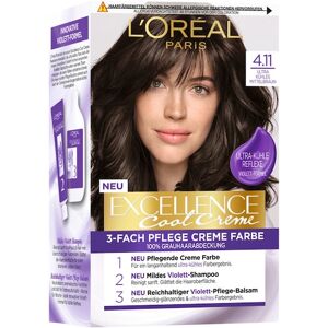 L’Oréal Paris Indsamling Excellence Cool Creme Hårfarve 4.11 Ultra Cool Medium Brown