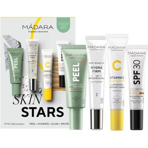 MÁDARA Ansigtspleje Pleje LightGavesæt Peel Creamy Clay AHA Peel Mask 17 ml + Hydra Firm Hyaluron Concentrate Jelly 15 ml + Vitamin C Illuminating Recovery Cream 15 ml + SPF30 Sunscreen 10 ml