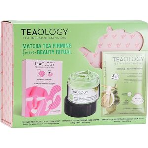 Teaology Pleje Ansigtspleje Gavesæt Forever Reusable Face + Eye Mask Set + Matcha Tea Ultra-Firming Face Cream 50 ml + Matcha Tea Superfood Face and Neck Mask 21 ml