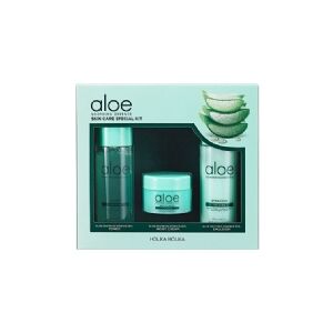 HOLIKA HOLIKA_SET Aloe Soothing Essence Skin Care Special Kit moisturizing face toner 50ml + moisturizing light face cream 20ml + moisturizing face emulsion 50ml