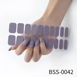 20 STK Semicured Nail Wraps Nail Gel Polish Strips BSS-0042 BSS-0042