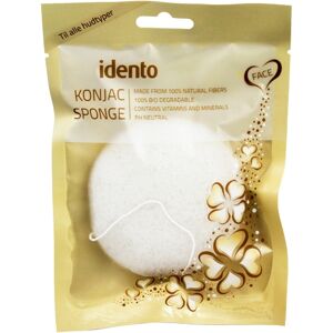 Idento Konjac Svamp - Circular - Natural (hvid)