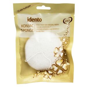 Idento Konjac Svamp - Circular - Natural (hvid)