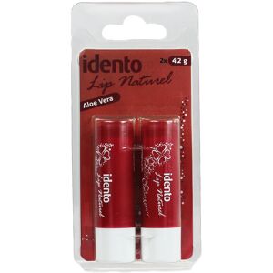 Idento Lip Naturel Aloe Vera Rød 4 g 2 stk.