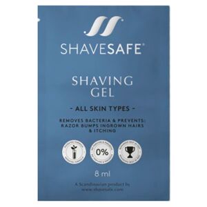 Shavesafe Travel Shaving Gel 8 ml 2 stk.