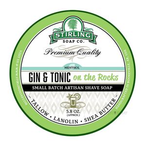 Stirling Soap Company Stirling Soap Co. Barbersæbe, Gin & Tonic on the Rocks, 170 ml.