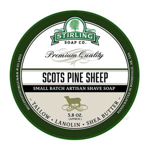 Stirling Soap Company Stirling Soap Co. Barbersæbe, Scots Pine Sheep, 170 ml.