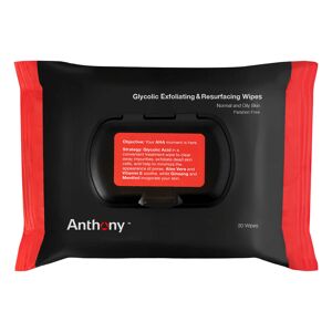 Anthony Logistics Anthony Glycolic Exfoliating & Resurfacing Wipes, 30 stk.