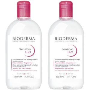 Agua Micelar limpiadora Sensibio H2O Micellaire Duplo de Bioderma 2 x 500 ml