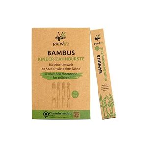 Pandoo Cepillos de Dientes Para Niños Bambu 4uds