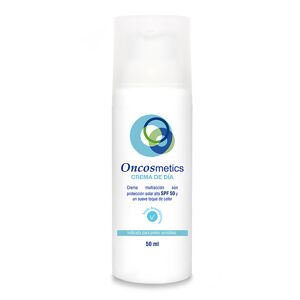 Crema facial oncológica SPF 50 Oncosmetics multiacción 50 ml: Crema de día hidratante, regeneradora, antiedad, con protección solar alta (SPF 50) y un suave toque de color. Cuidado facial durante la quimioterapia