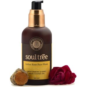 Soultree Gel limpiador facial de Rosa India para piel normal y seca (120ml.)