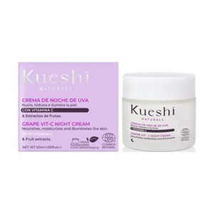 Kueshi Naturals Crema de noche de Uva con vitamina C