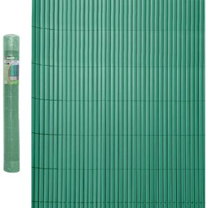 LOLAhome Cañizo artificial de doble cara con estabilizador UV de PVC verde de 3x1 metros