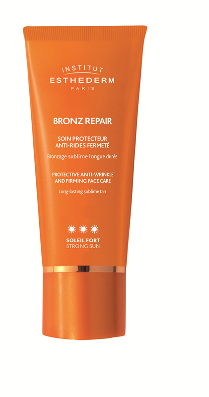 INSTITUT ESTHEDERM Tratamiento solar Bronz Repair Cuidado Protector Antiarrugas Reafirmante Factor Fuerte de Esthederm 50 ml