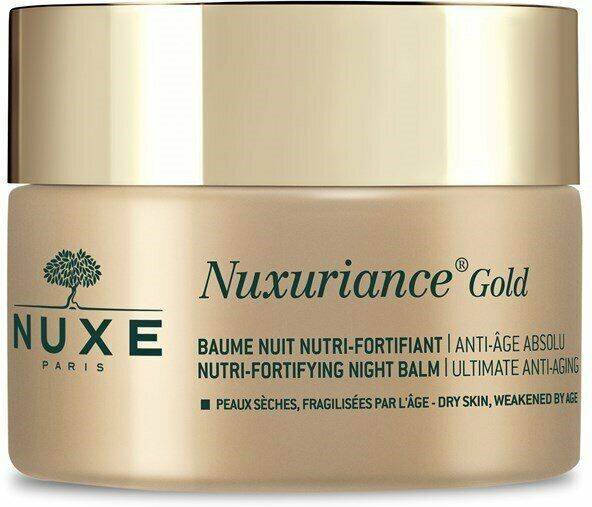 Nuxe Bálsamo nutritivo de noche Nuxuriance Gold para pieles secas 50mL