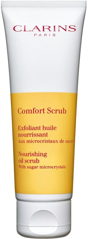 Clarins Comfort Scrub Exfoliante de aceite nutritivo con microcristales de azúcar 50mL