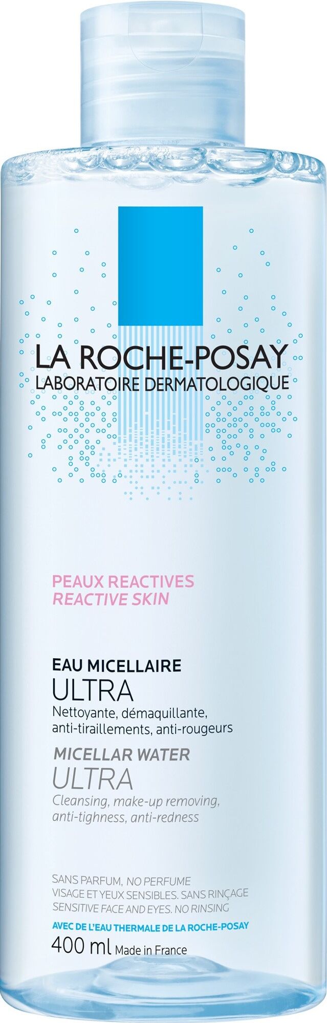 La Roche-Posay Agua Micelar Ultra para Pieles Reactivas 400mL