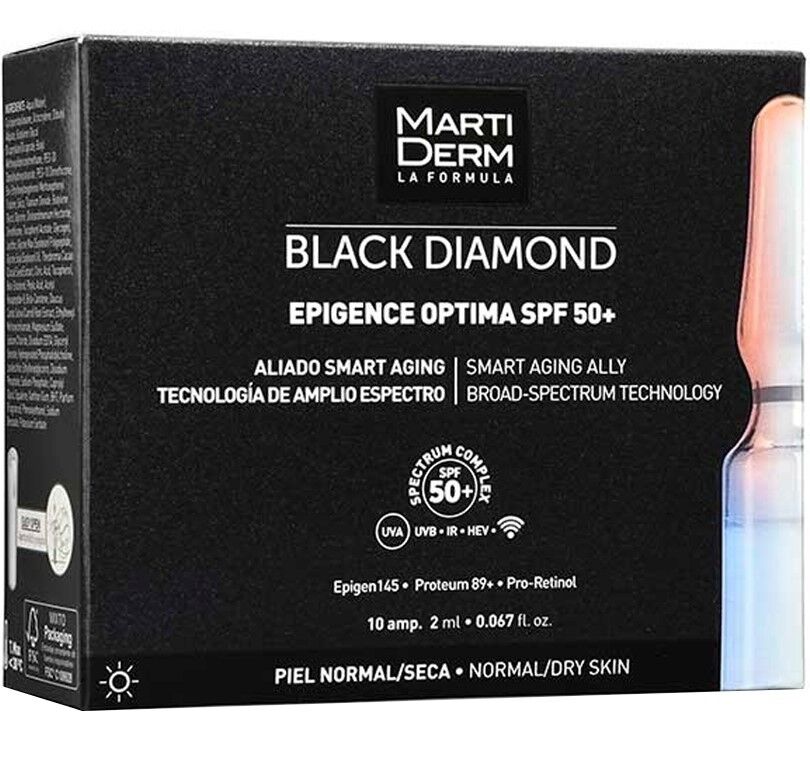 Martiderm Diamante Negro Epigence Optima SPF50 + Ampolla 10x2mL SPF50+