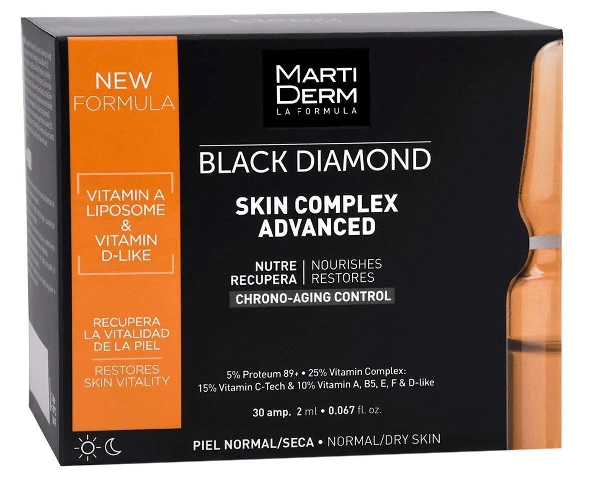 Martiderm Ampollas antienvejecimiento Black Diamond Skin Complex 30x2mL