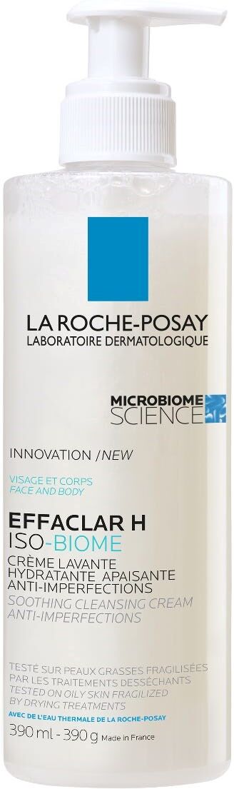 La Roche-Posay Effaclar H Isobiome Crema Limpiadora para Tratamientos Antiacné 400mL