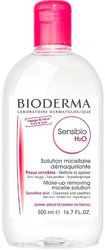 Bioderma Solución Micelar Limpiadora Sensibio H20 para Pieles Sensibles 500mL