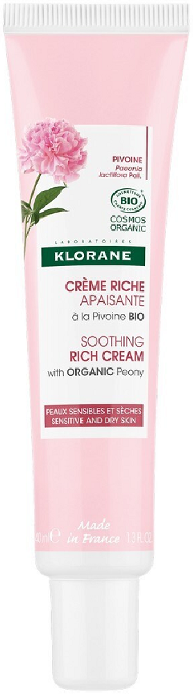 Klorane Crema rica calmante de peonía 40mL